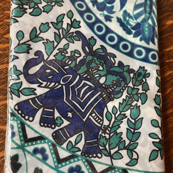 Host Pick! 🎉 Bohemian Beach Throw, Tablecloth & Cover in One Blue Combo & Teal - Picture 14 of 16